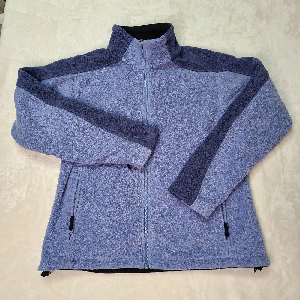 Columbia Vertex Core Interchange Fleece Jacket Women's Large Purple Liner Layer